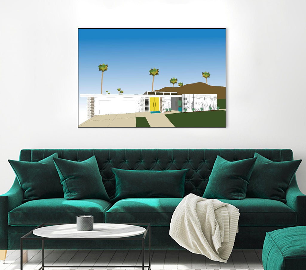 Palm Spring Living II par Jen Bucheli sur GIANT ART - décoratif 