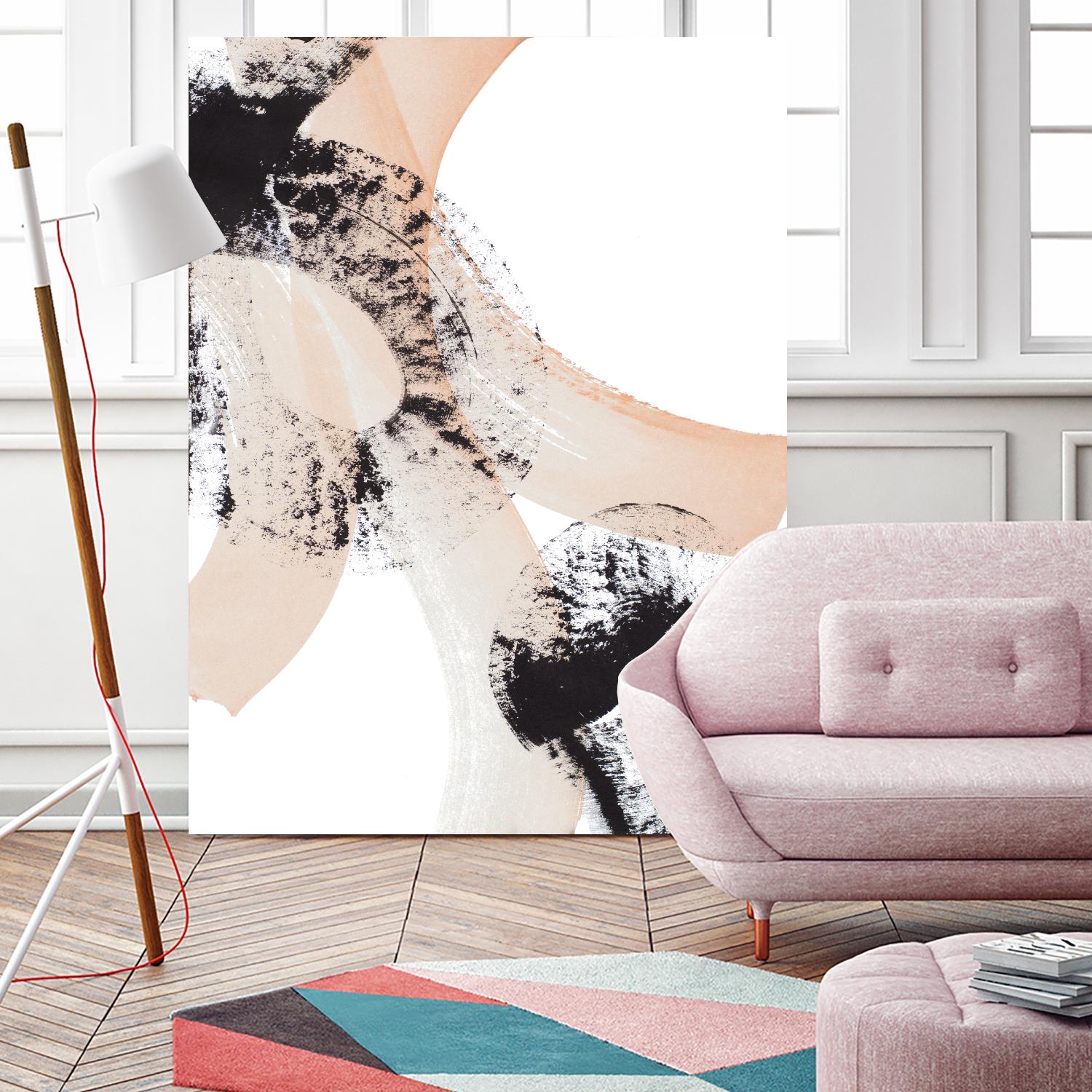 From Vision to Reality III by Lanie Loreth on GIANT ART - peach abstract