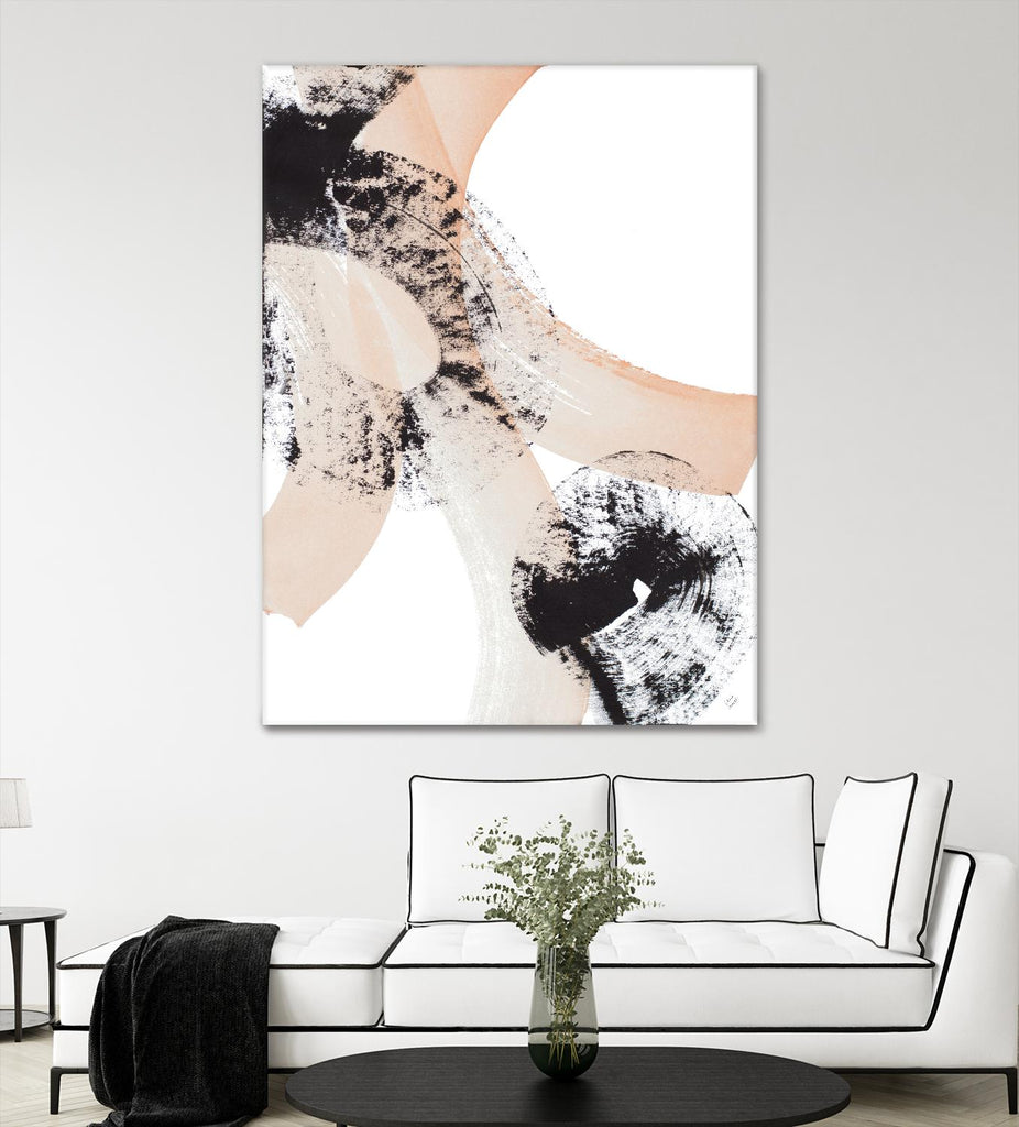 From Vision to Reality III by Lanie Loreth on GIANT ART - peach abstract