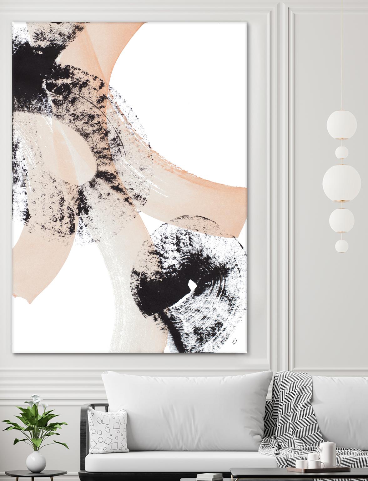 From Vision to Reality III by Lanie Loreth on GIANT ART - peach abstract