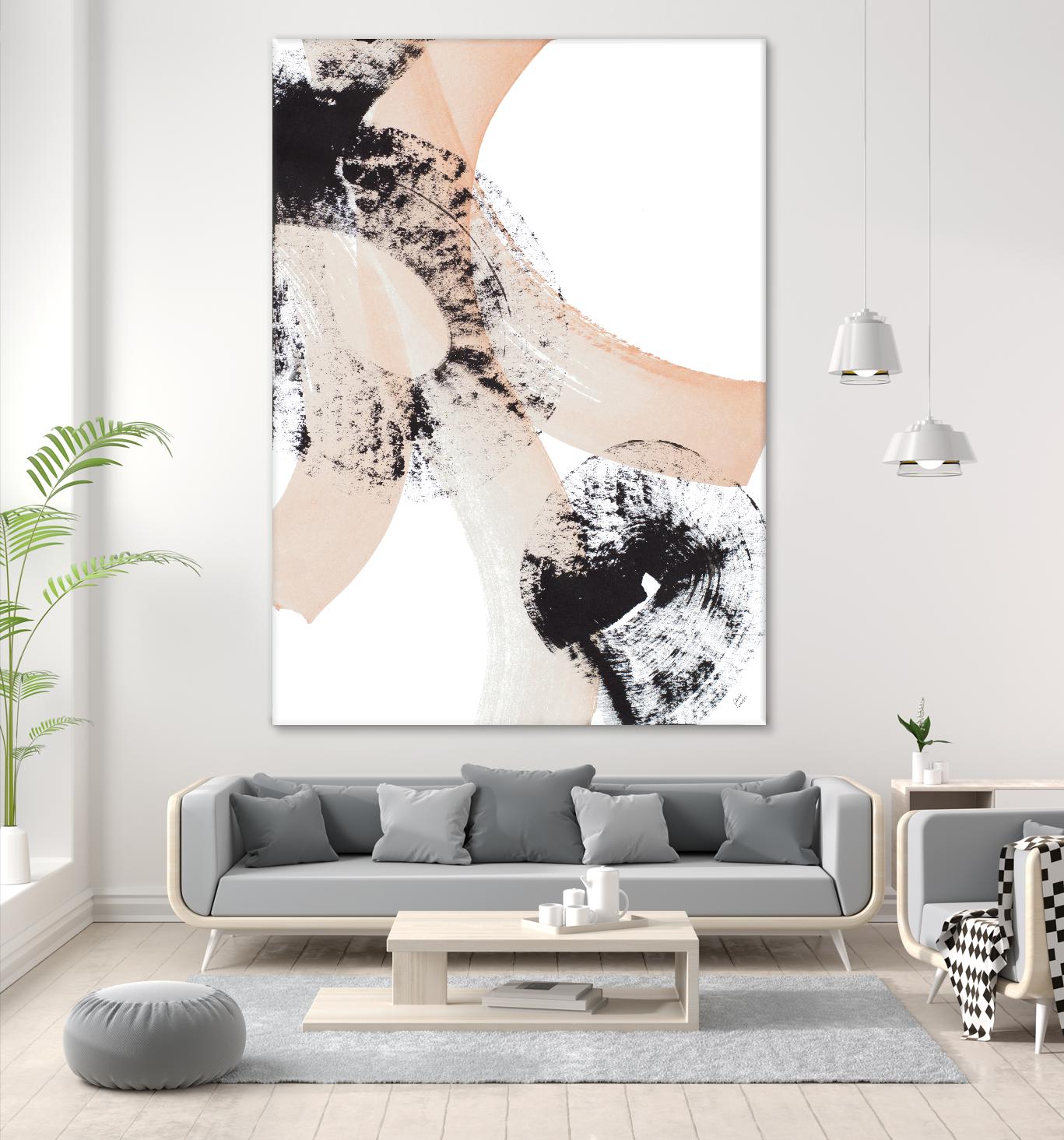 From Vision to Reality III by Lanie Loreth on GIANT ART - peach abstract