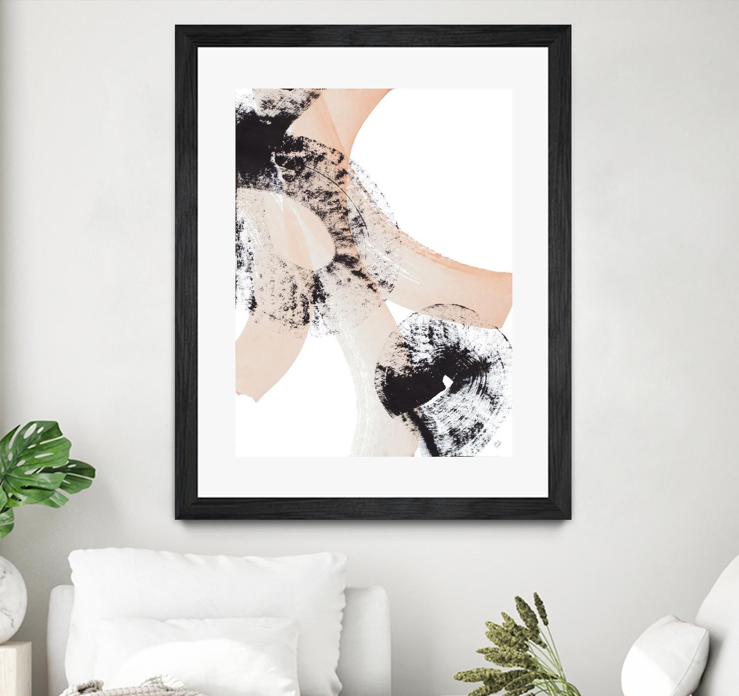 From Vision to Reality III by Lanie Loreth on GIANT ART - peach abstract