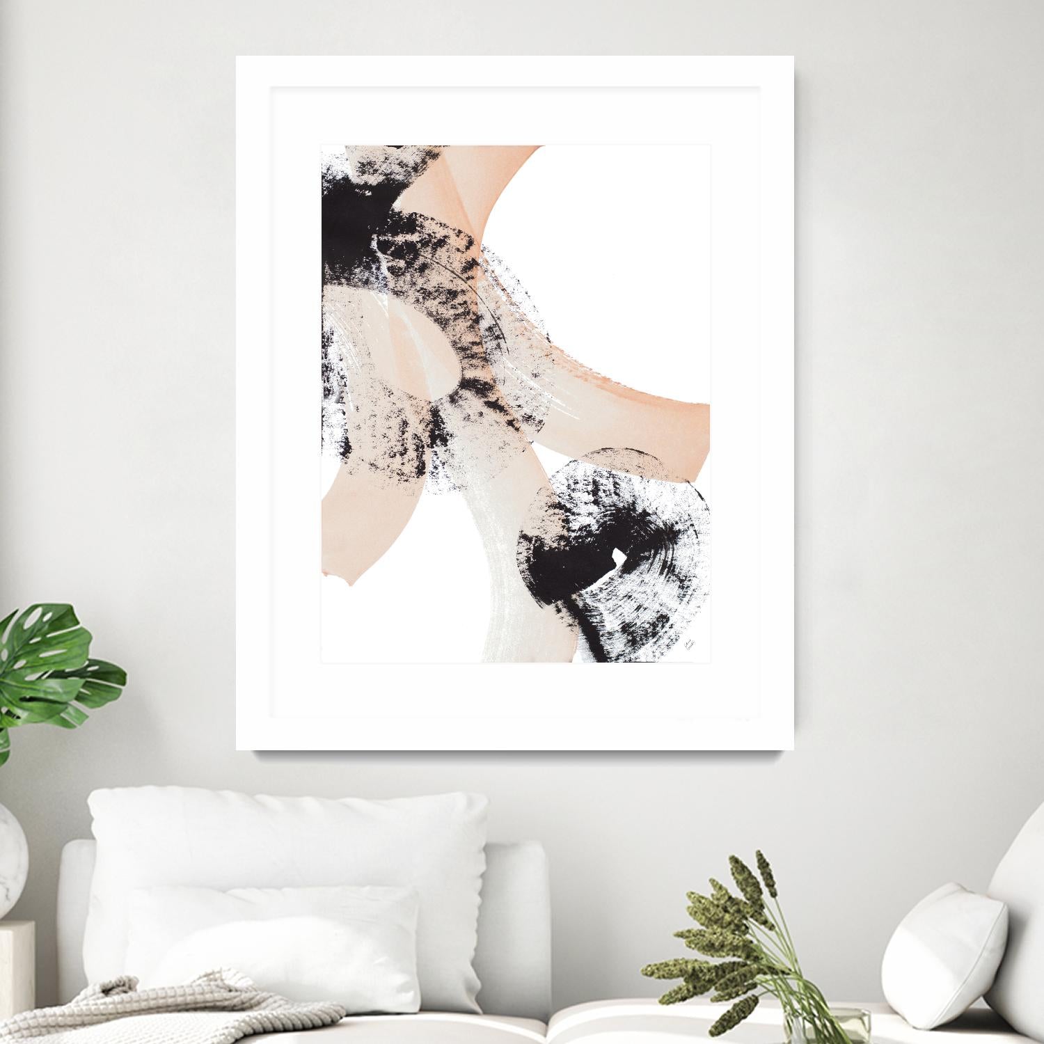 From Vision to Reality III by Lanie Loreth on GIANT ART - peach abstract