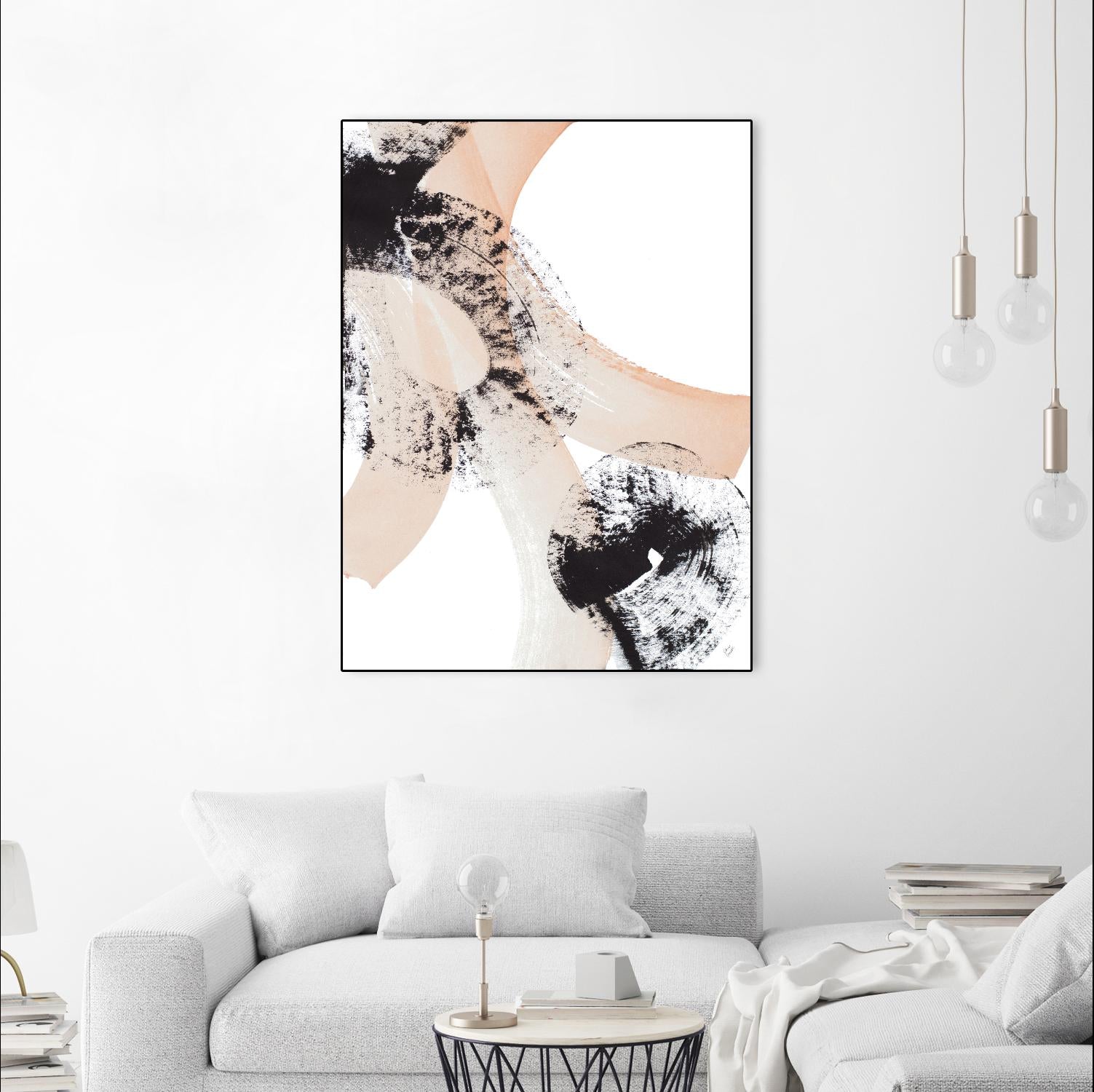 From Vision to Reality III by Lanie Loreth on GIANT ART - peach abstract