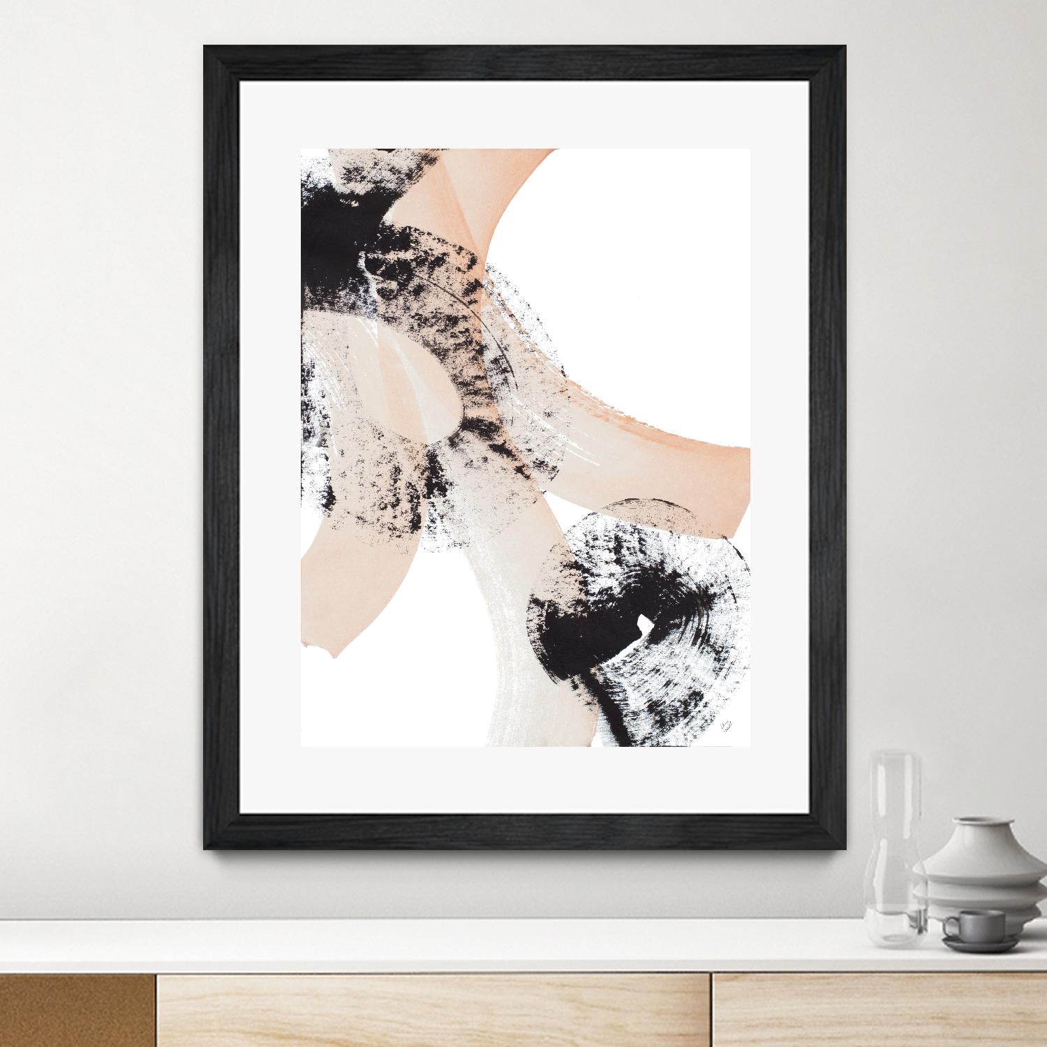 From Vision to Reality III by Lanie Loreth on GIANT ART - peach abstract