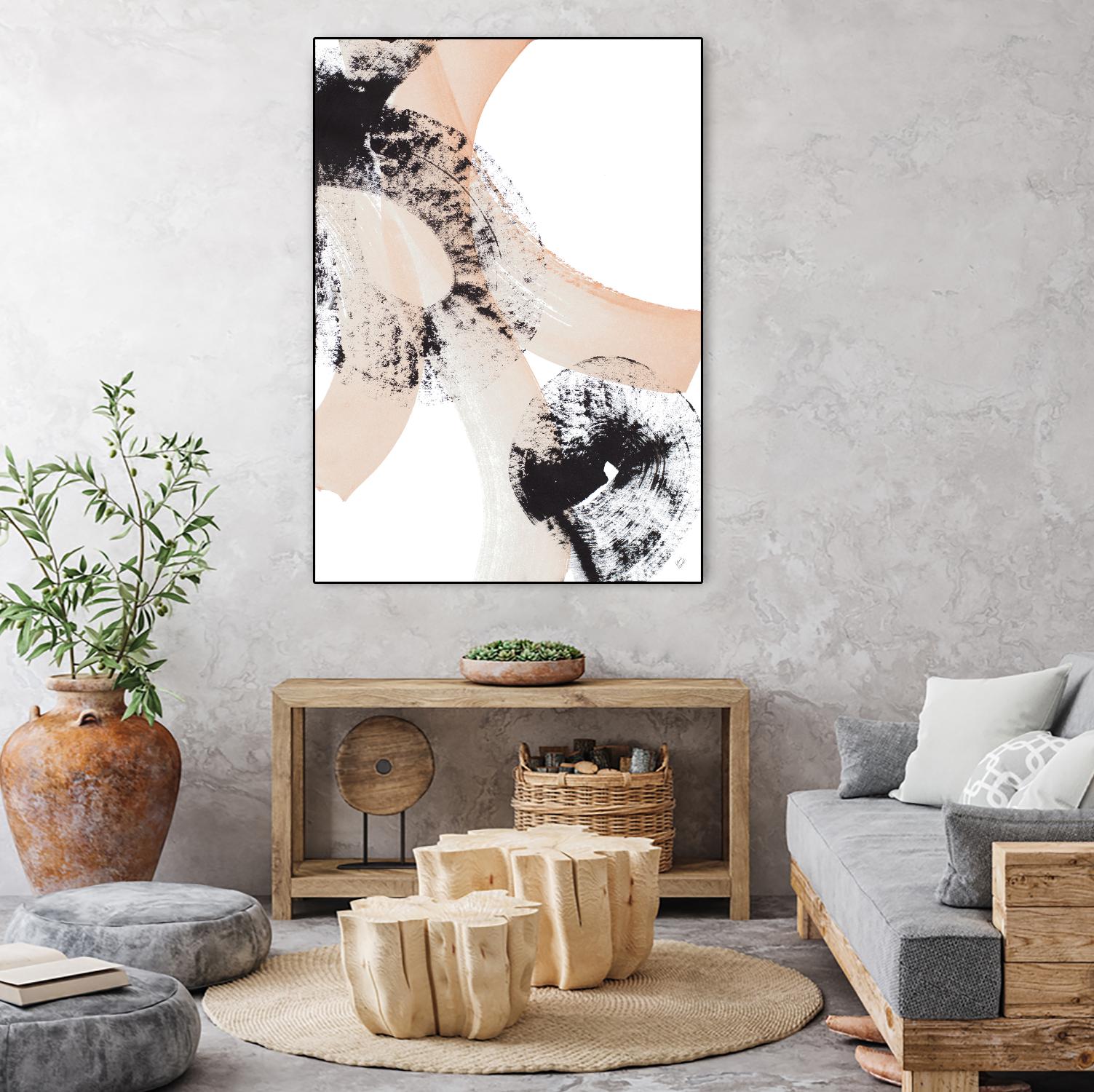 From Vision to Reality III by Lanie Loreth on GIANT ART - peach abstract