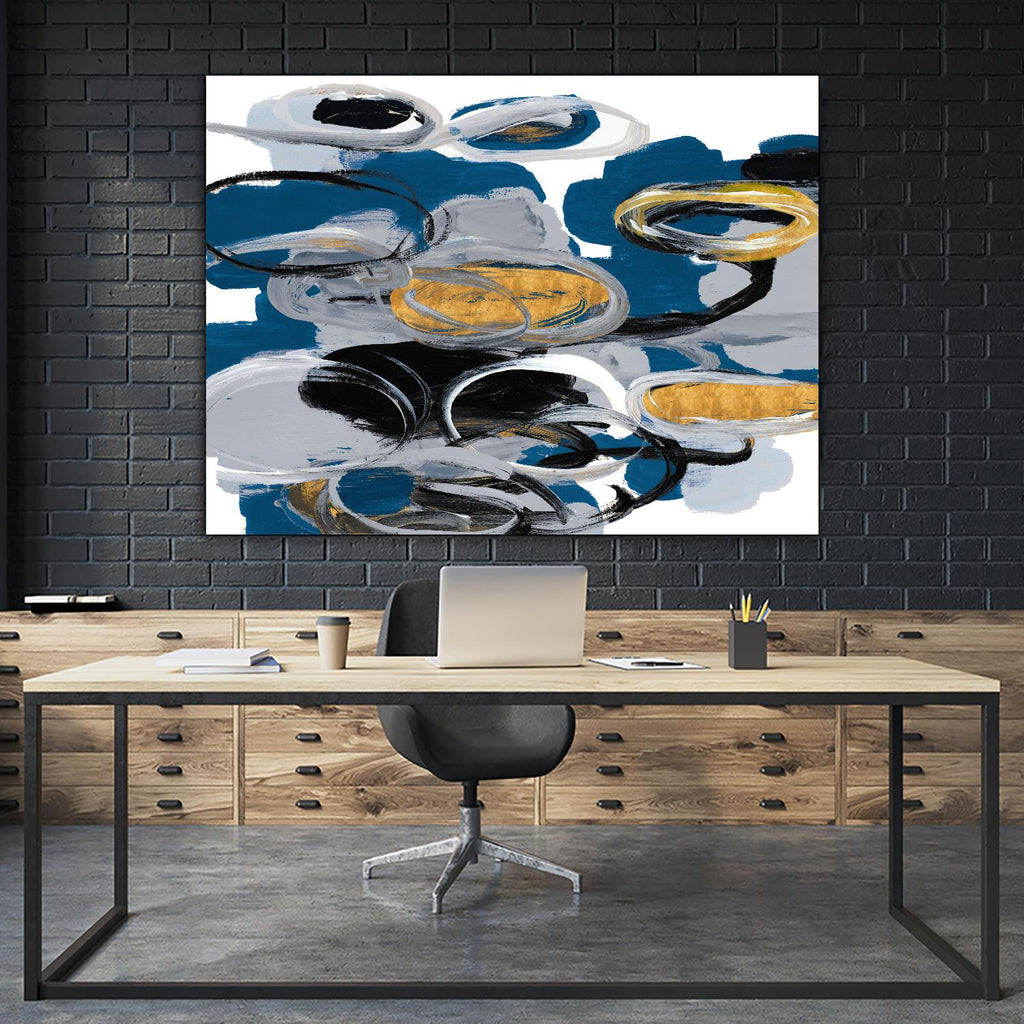 The Blue City Spirit by Lanie Loreth on GIANT ART - blue abstract