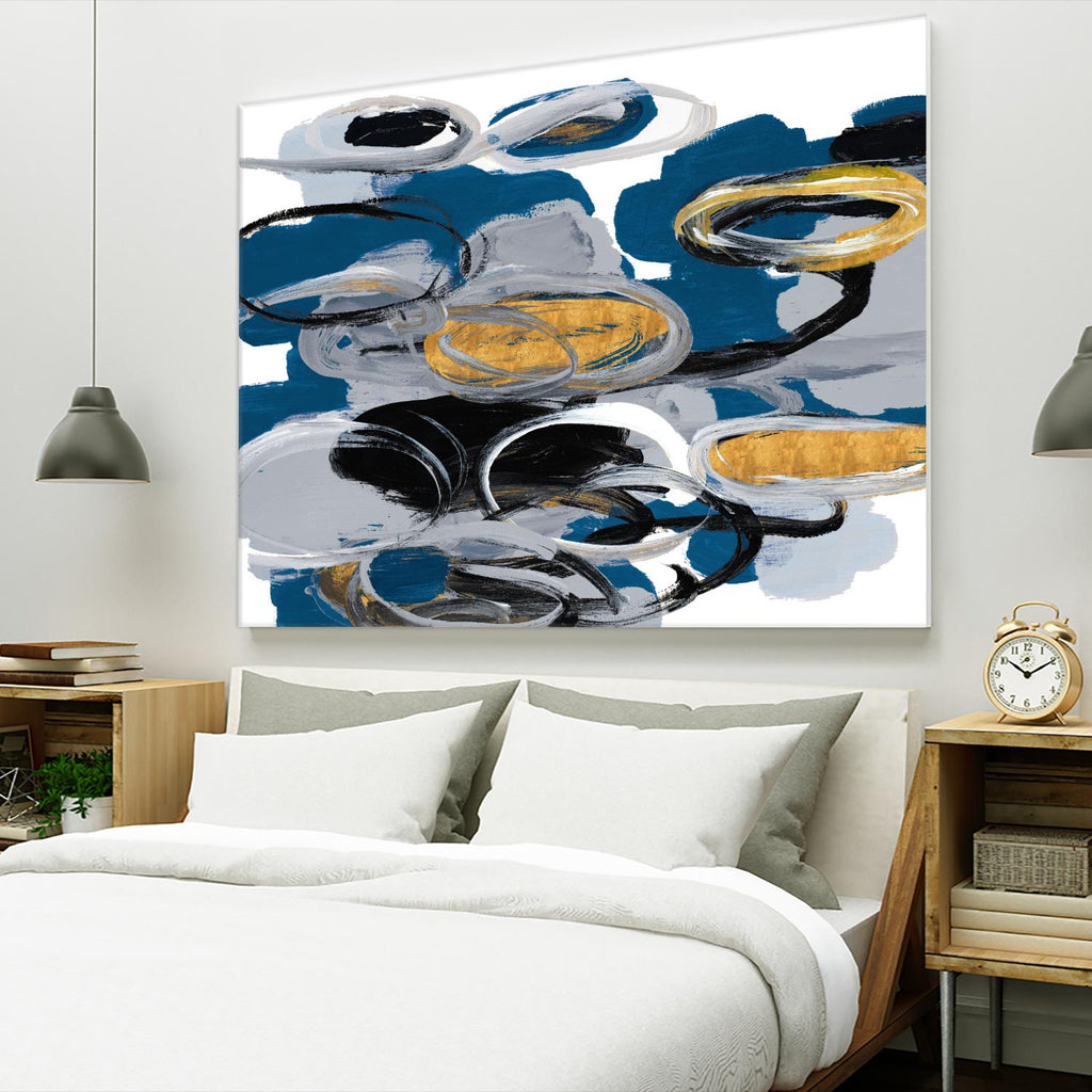 The Blue City Spirit by Lanie Loreth on GIANT ART - blue abstract