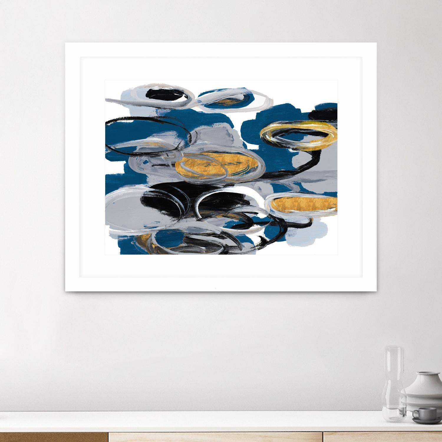 The Blue City Spirit by Lanie Loreth on GIANT ART - blue abstract