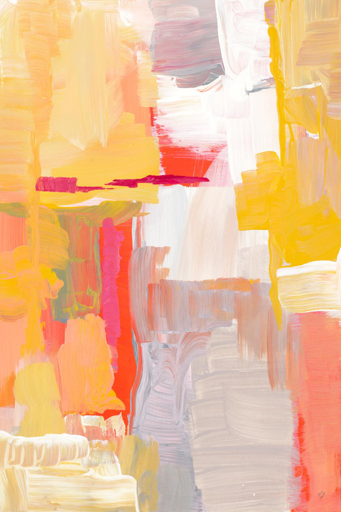 Joyful Morning de Lanie Loreth sur GIANT ART - abstrait jaune