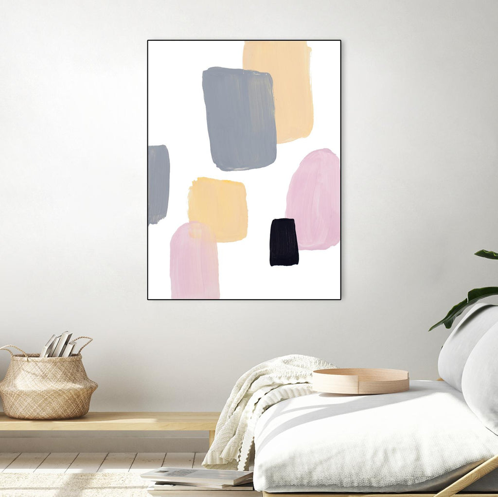 Floating Shapes II by Lanie Loreth on GIANT ART - multi abstract