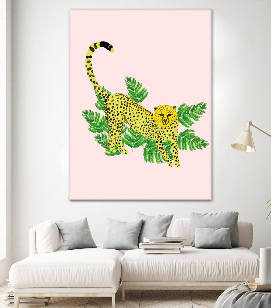 Cheetah on the Lookout I by Jen Bucheli on GIANT ART - multi wildlife