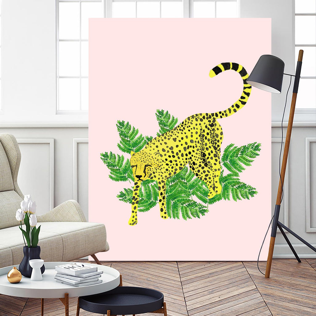 Cheetah on the Lookout II by Jen Bucheli on GIANT ART - multi wildlife