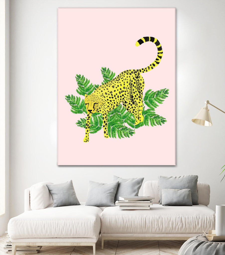 Cheetah on the Lookout II by Jen Bucheli on GIANT ART - multi wildlife