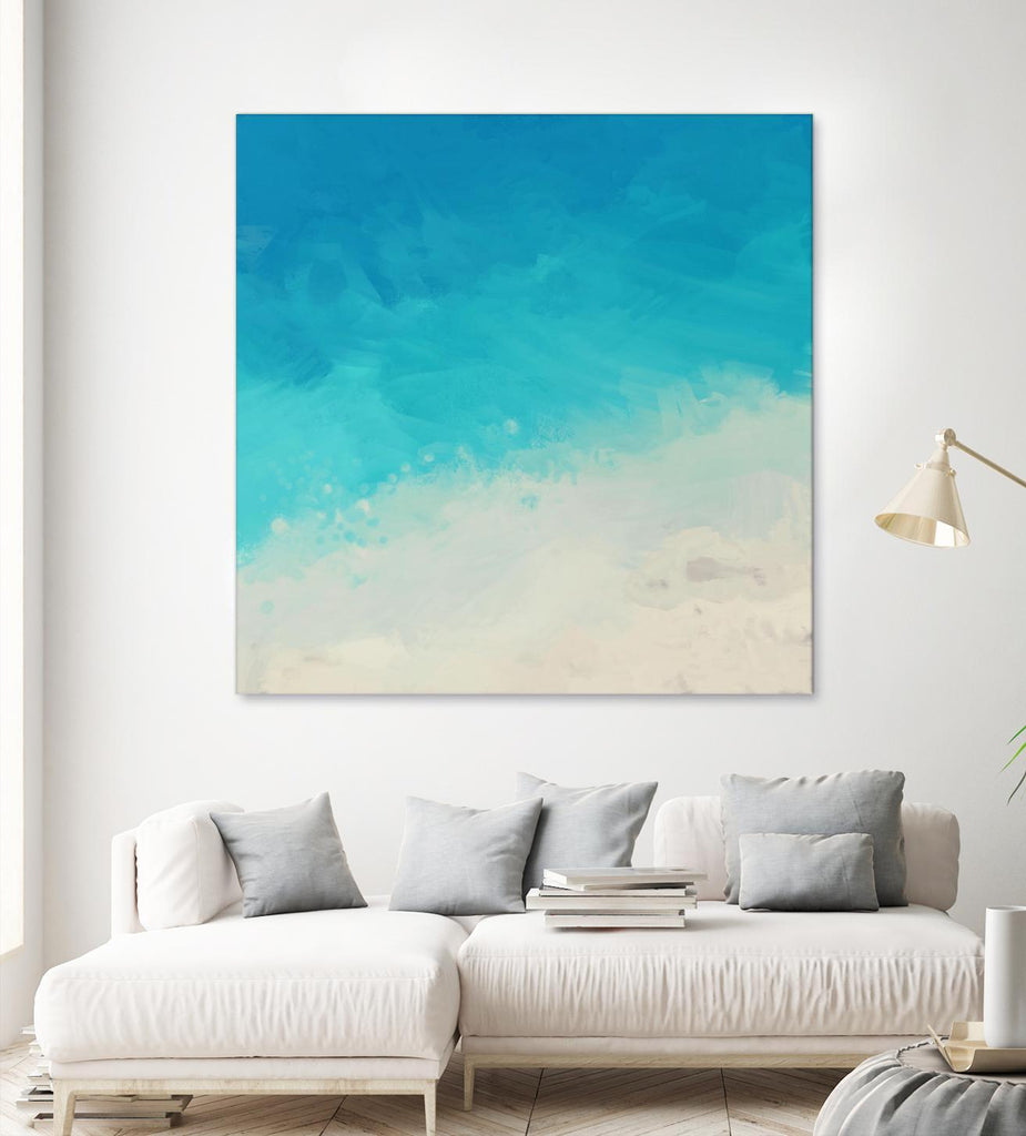 Ocean Blue Sea II by Dan Meneely on GIANT ART - abstract coastal