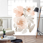 Peach Tranquil Florals I by Lanie Loreth on GIANT ART - peach floral