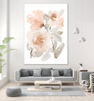 Peach Tranquil Florals I by Lanie Loreth on GIANT ART - peach floral