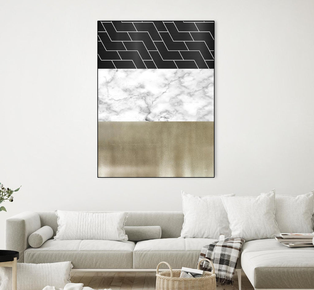 Many Layers I by Elizabeth Medley on GIANT ART - black abstract