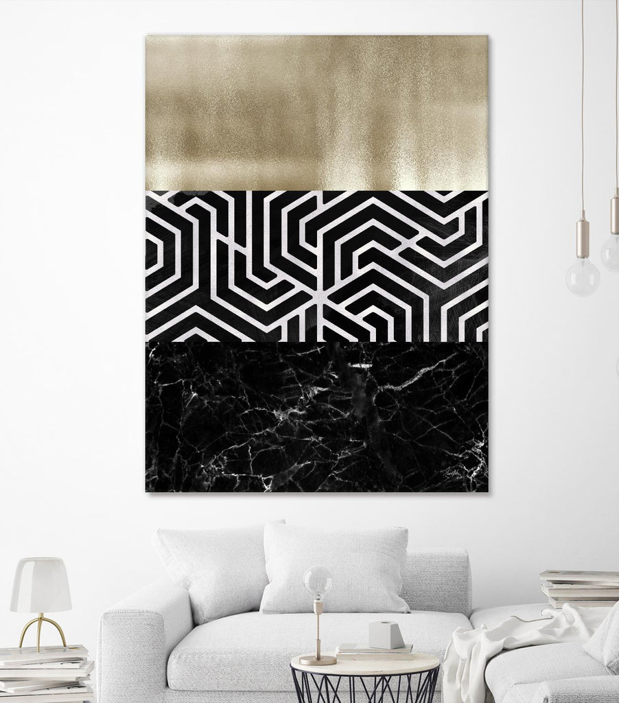 Many Layers II by Elizabeth Medley on GIANT ART - black abstract