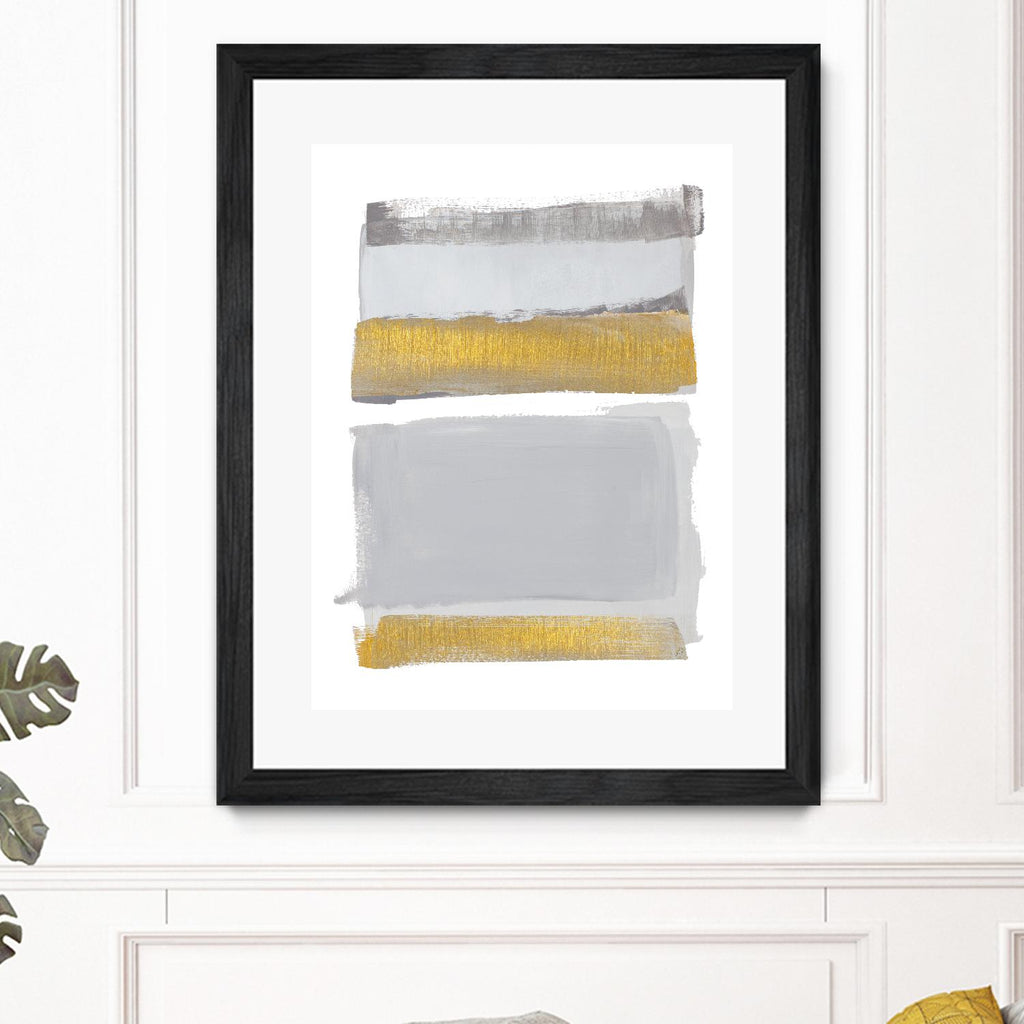World of Golden Gray de Lanie Loreth sur GIANT ART - multi abstraction