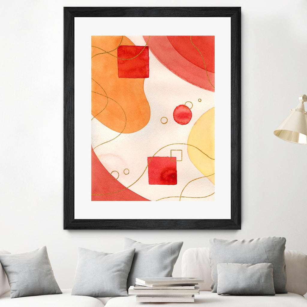 Orange Mood by Amaya on GIANT ART - orange abstract