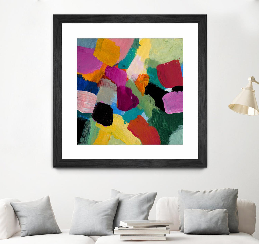 Spring Confetti I by Lanie Loreth on GIANT ART - pink abstract