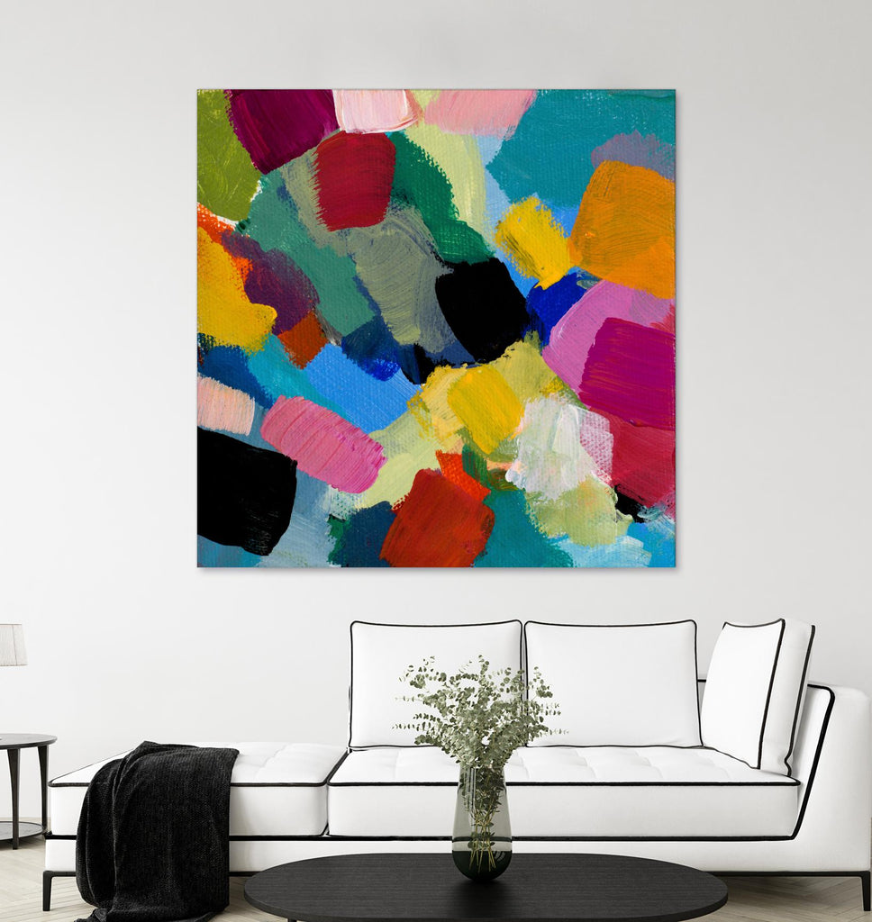 Spring Confetti II by Lanie Loreth on GIANT ART - pink abstract