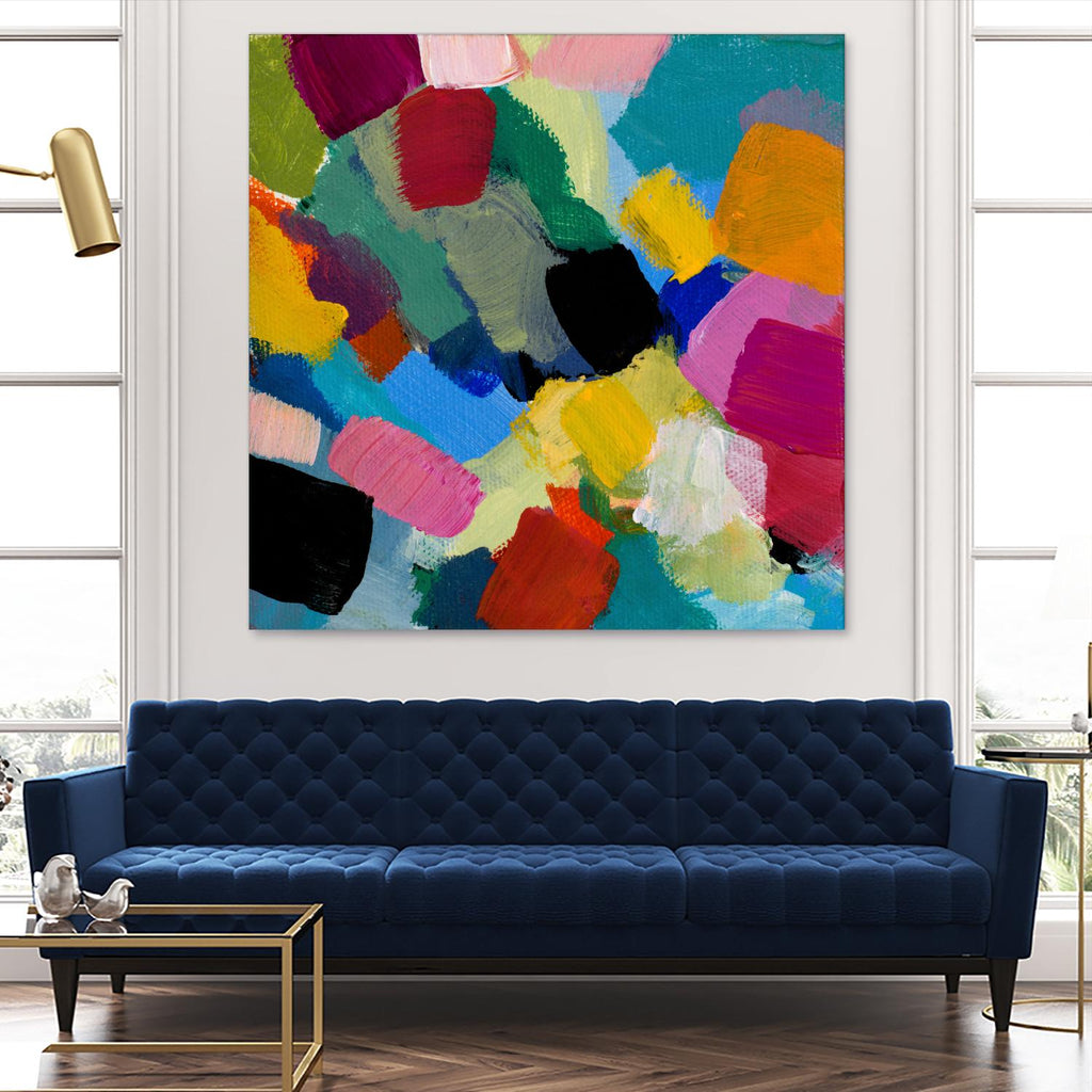 Spring Confetti II by Lanie Loreth on GIANT ART - pink abstract