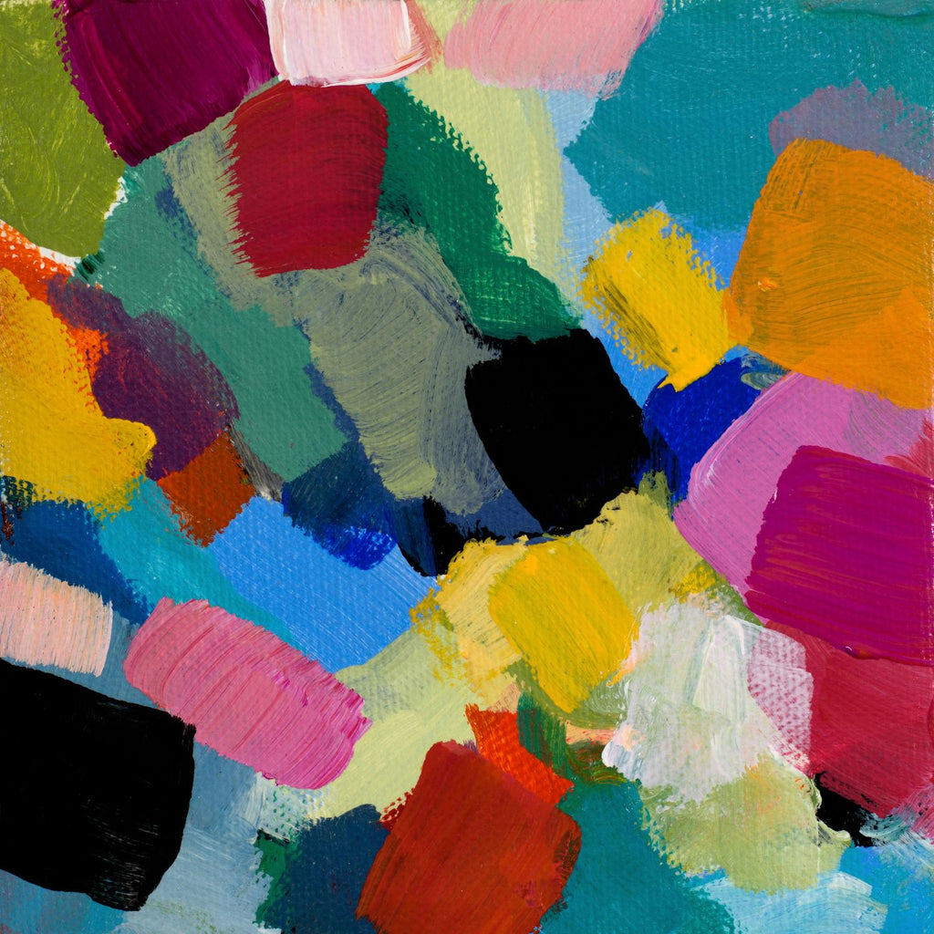 Spring Confetti II de Lanie Loreth sur GIANT ART - abstraction rose