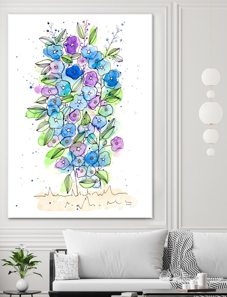 So Much Happiness by Krinlox on GIANT ART - multi floral