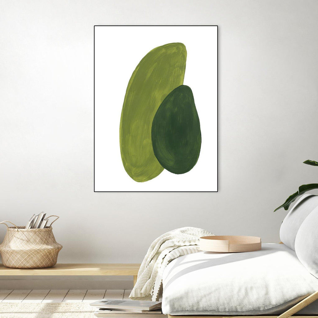 Green Shapes by Patricia Pinto on GIANT ART - abstract decorative