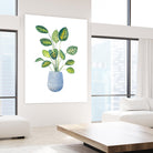 Croton In Blue Pot by Lanie Loreth on GIANT ART - floral southwestern and western