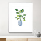 Croton In Blue Pot by Lanie Loreth on GIANT ART - floral southwestern and western