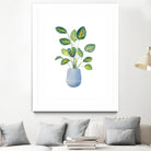 Croton In Blue Pot by Lanie Loreth on GIANT ART - floral southwestern and western