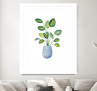 Croton In Blue Pot by Lanie Loreth on GIANT ART - floral southwestern and western