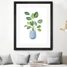 Croton In Blue Pot by Lanie Loreth on GIANT ART - floral southwestern and western