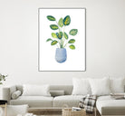 Croton In Blue Pot by Lanie Loreth on GIANT ART - floral southwestern and western