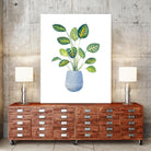 Croton In Blue Pot by Lanie Loreth on GIANT ART - floral southwestern and western