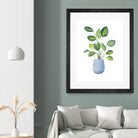 Croton In Blue Pot by Lanie Loreth on GIANT ART - floral southwestern and western