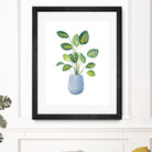 Croton In Blue Pot by Lanie Loreth on GIANT ART - floral southwestern and western