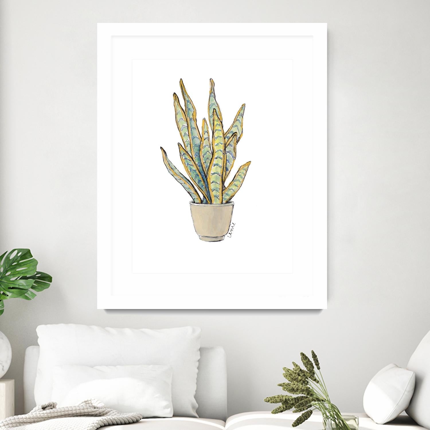 Mother In Law Plant in Pot by Lanie Loreth on GIANT ART - floral southwestern and western