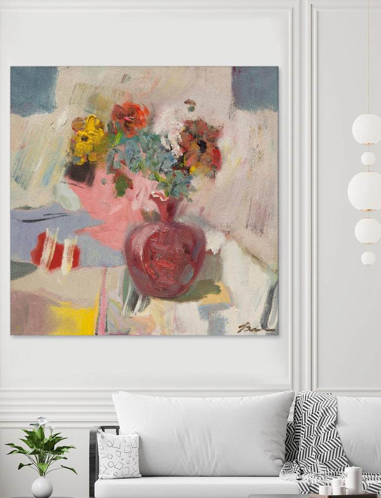 Candy Apple by Bradford Brenner on GIANT ART - pink florals