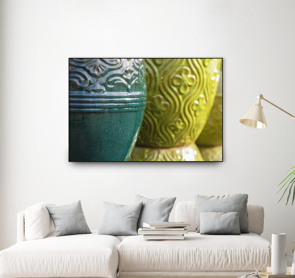 Pottery by Nancy Crowell on GIANT ART - green photo art