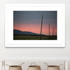 Pink Sky at Night by Nancy Crowell on GIANT ART - blue landscape