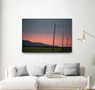 Pink Sky at Night by Nancy Crowell on GIANT ART - blue landscape