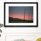 Pink Sky at Night by Nancy Crowell on GIANT ART - blue landscape