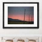 Pink Sky at Night by Nancy Crowell on GIANT ART - blue landscape