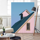 Pastoral Pink by Nancy Crowell on GIANT ART - pink rustic scenes