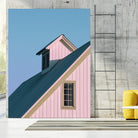 Pastoral Pink by Nancy Crowell on GIANT ART - pink rustic scenes
