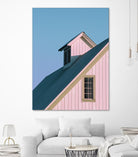 Pastoral Pink by Nancy Crowell on GIANT ART - pink rustic scenes